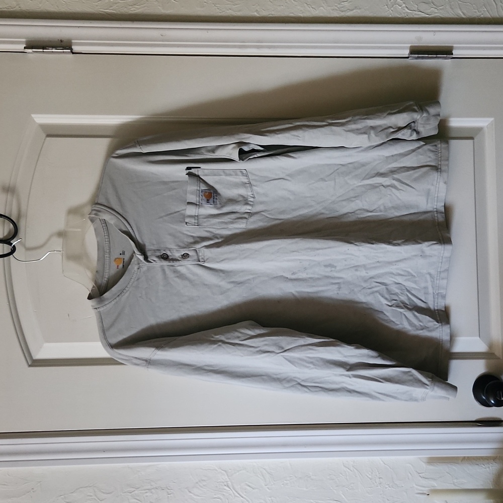 Carhartt Long Sleeve Men's M Off White